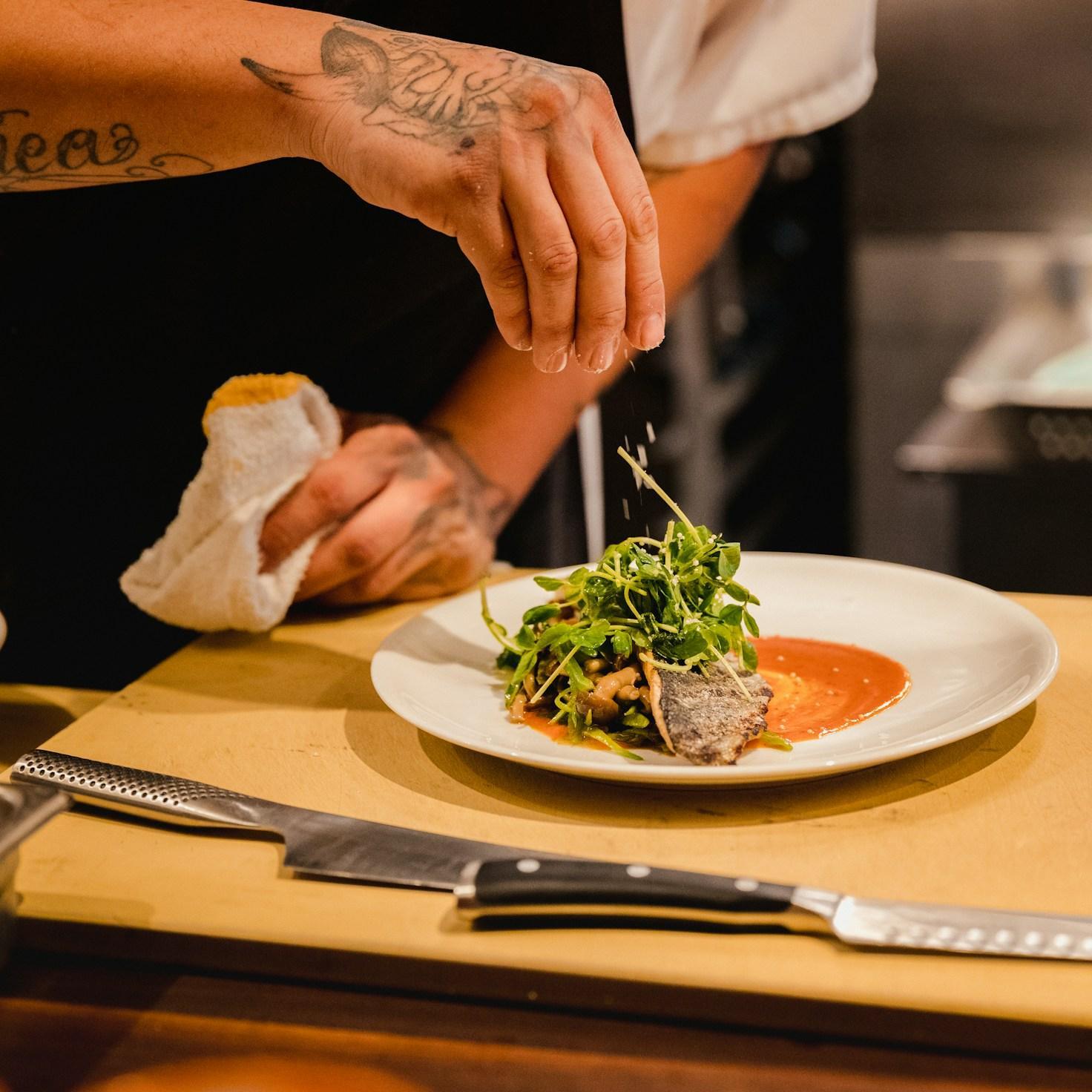 Fresh seasonal cooking dish